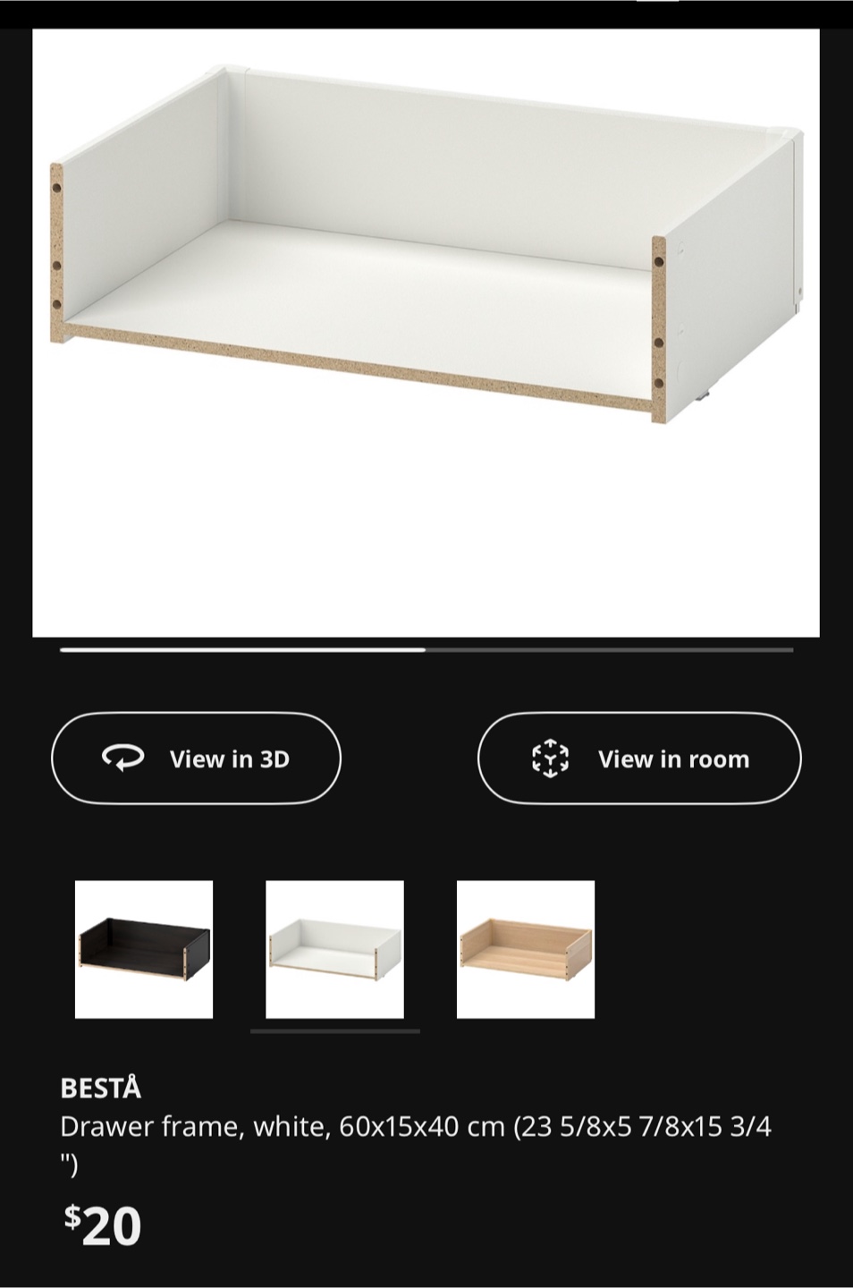 BESTA Frame w/ 6 Drawers, 2 Shelves, 1 Cabinet - Walnut effect - photo 5