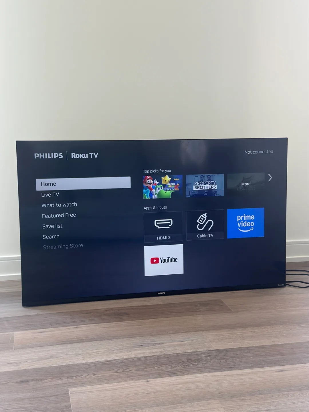 Philips Roku TV 65 inch thumbnail