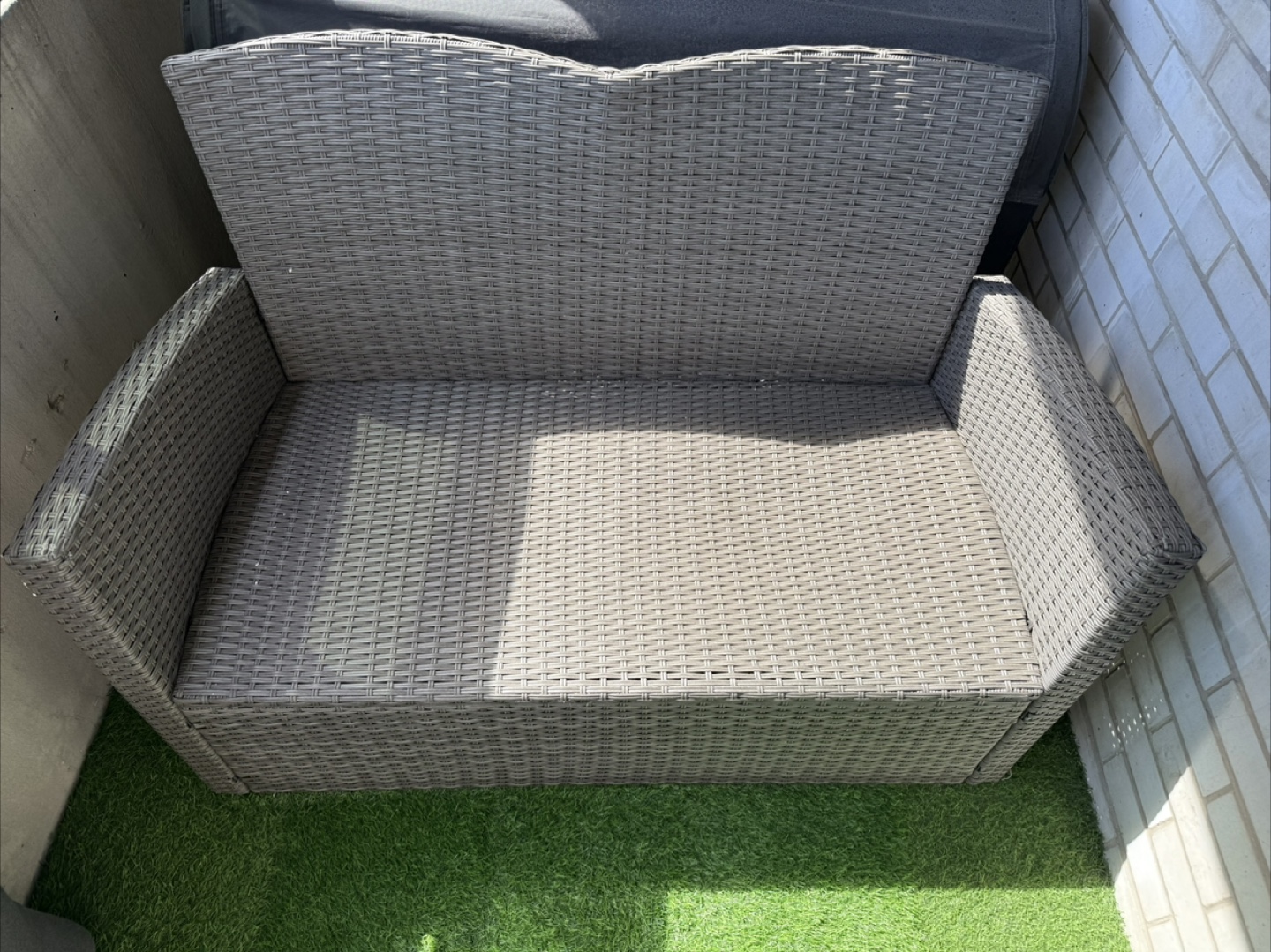 Outdoor Wicker Loveseat - photo 3