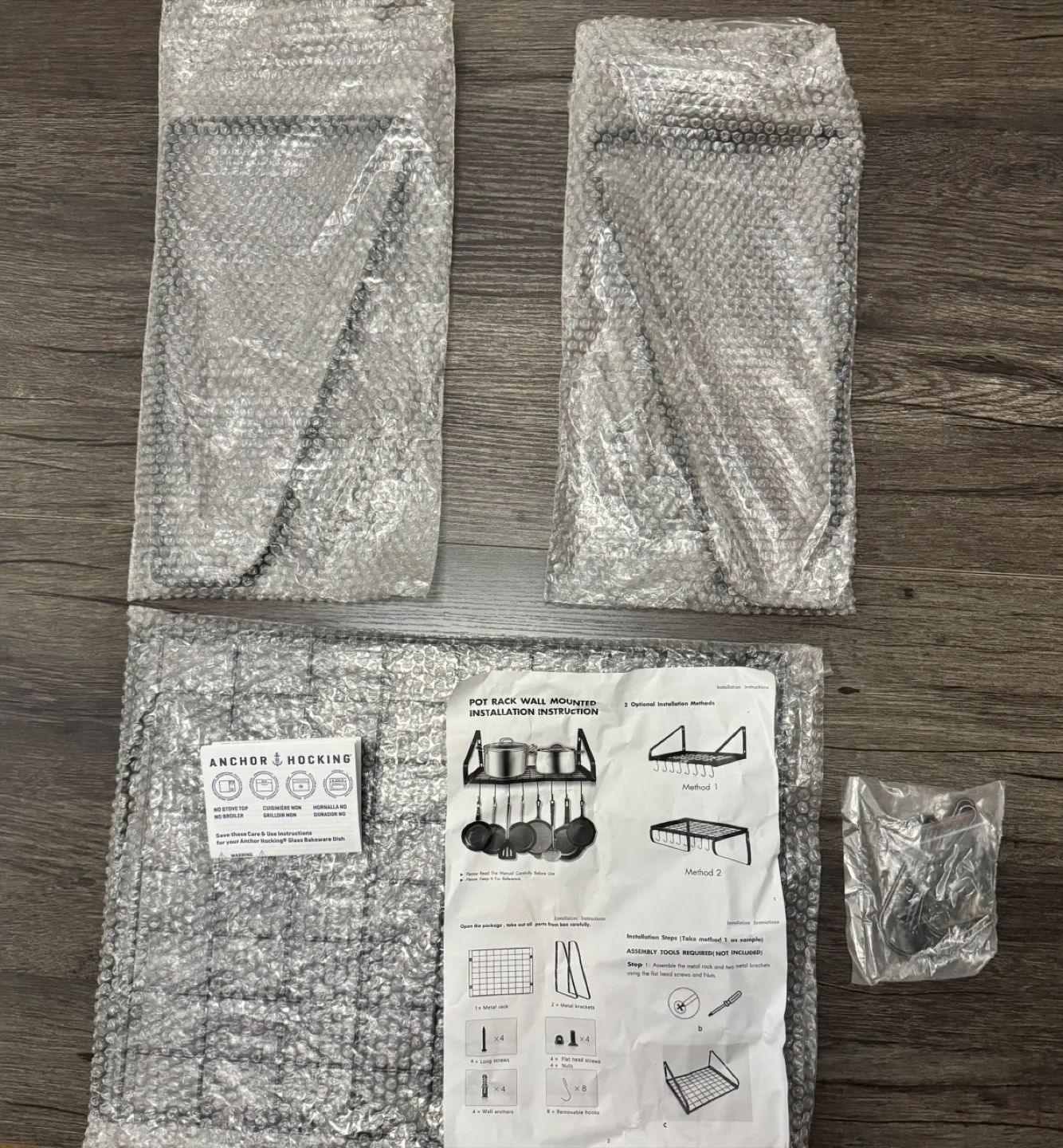 Brand New Pot Rack Wall Mounted Rack💚 image indicator(3)