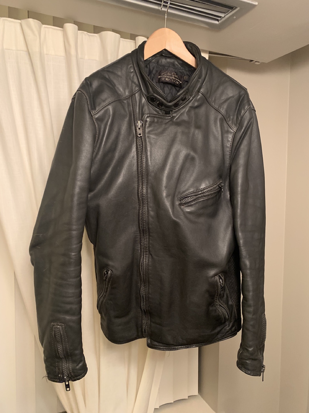 Black Leather Biker Jacket