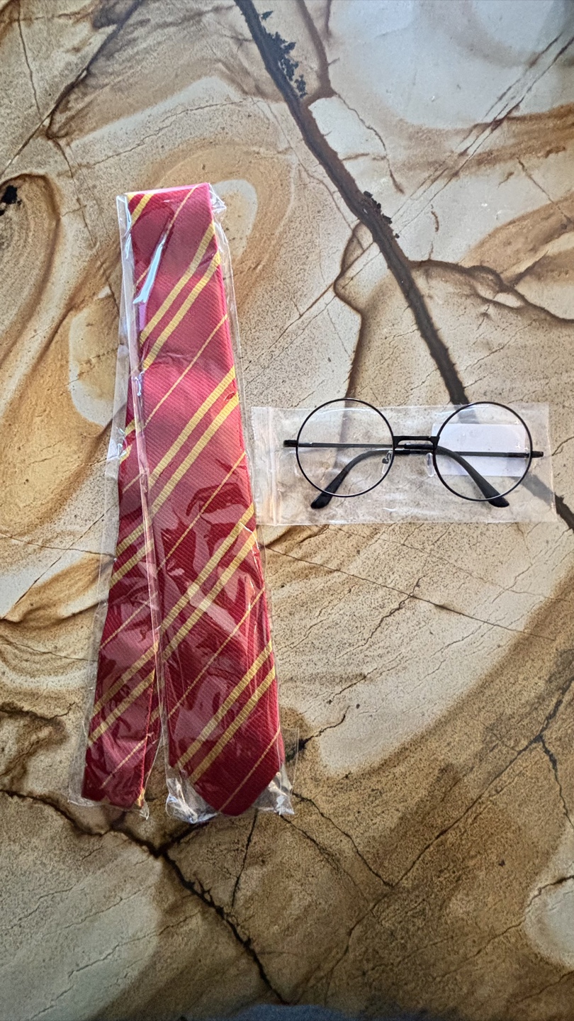 Harry Potter Costume set with tie and glasses