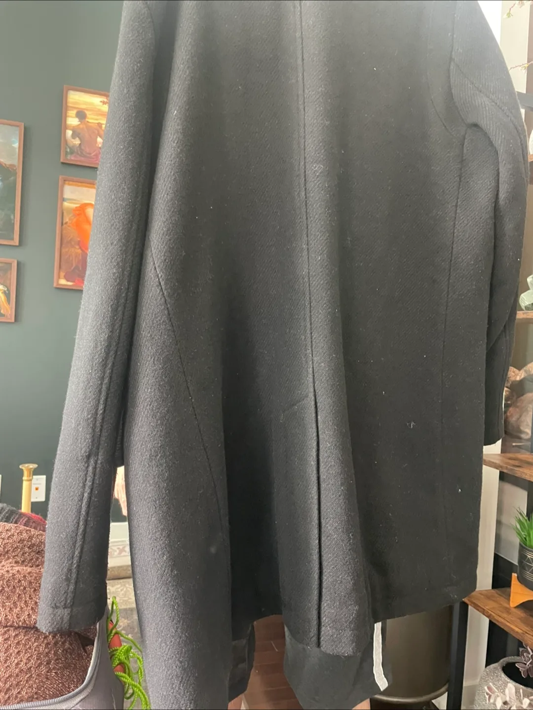 Kenneth Cole Black Coat- XL thumbnail