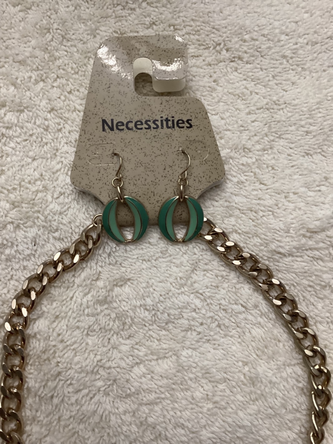 COSTUME STATEMENT NECKLACE/EARRINGS SET - photo 2