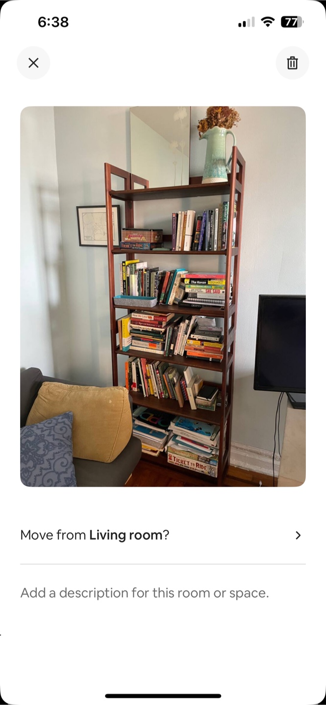 Dark oak collapsable Bookshelf - photo 2