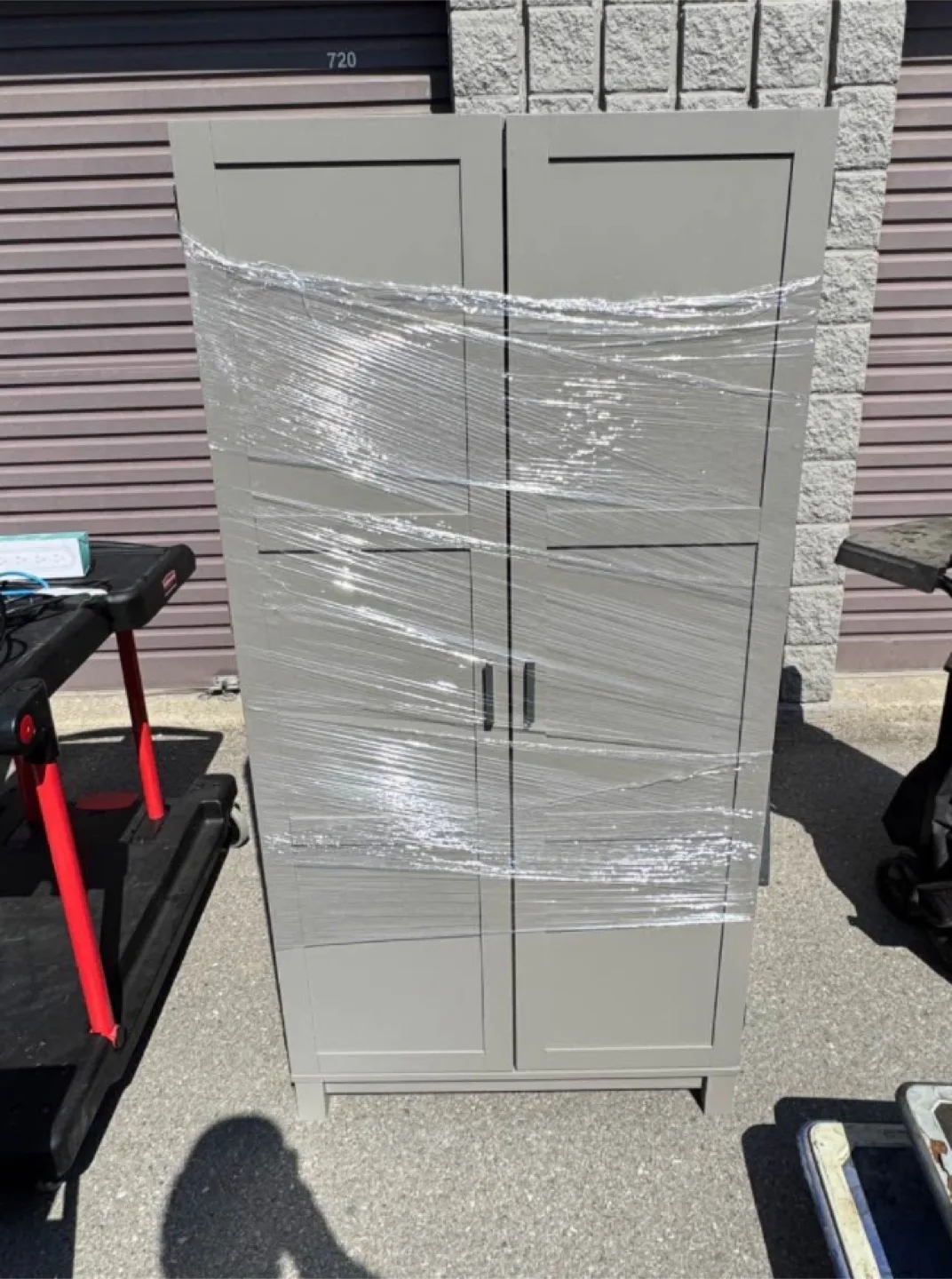 Grey Double-Door Cabinet thumbnail