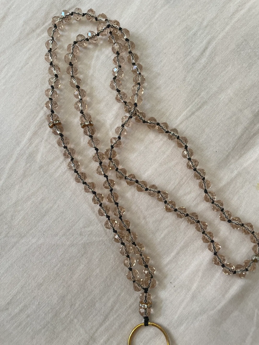 Beaded Lanyard with Card Holder image indicator(2)