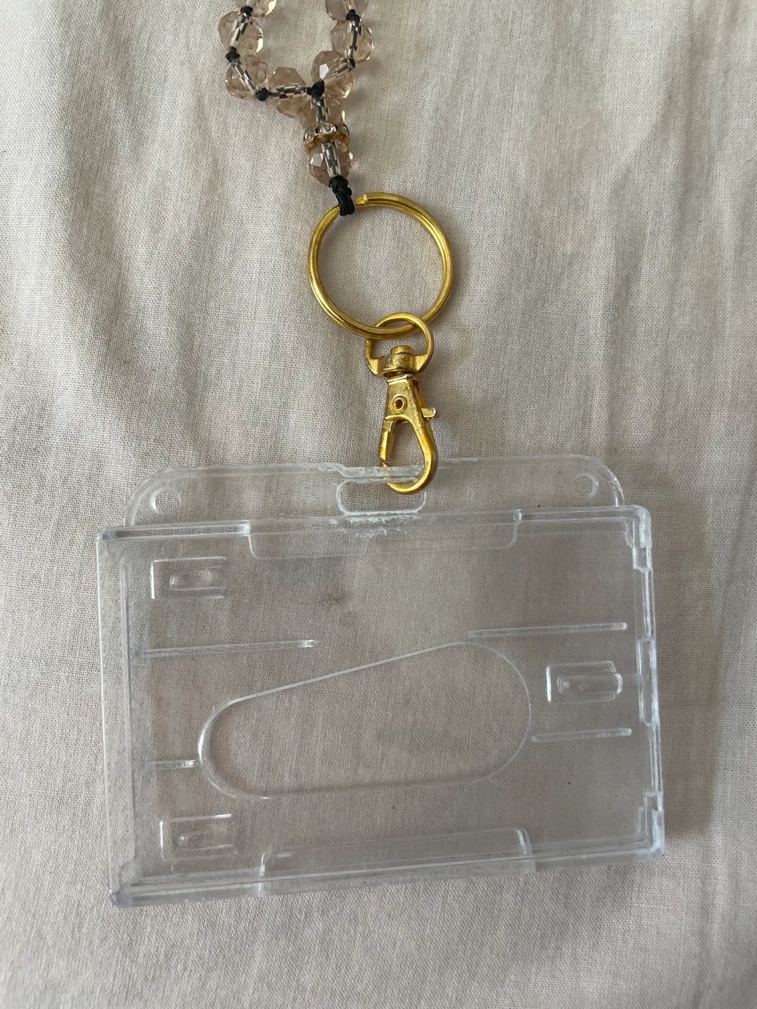 Beaded Lanyard with Card Holder image indicator(3)