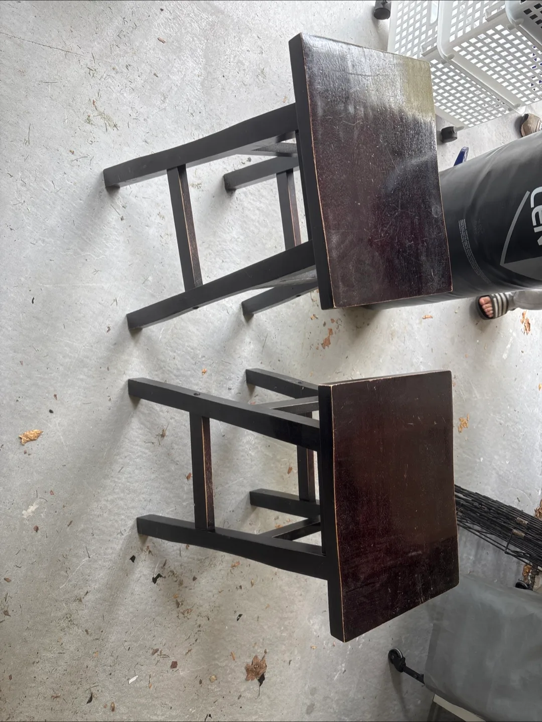 Wooden Stools - Set of 2 thumbnail