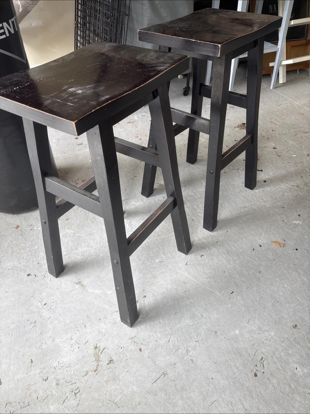 Wooden Stools - Set of 2 - photo 2