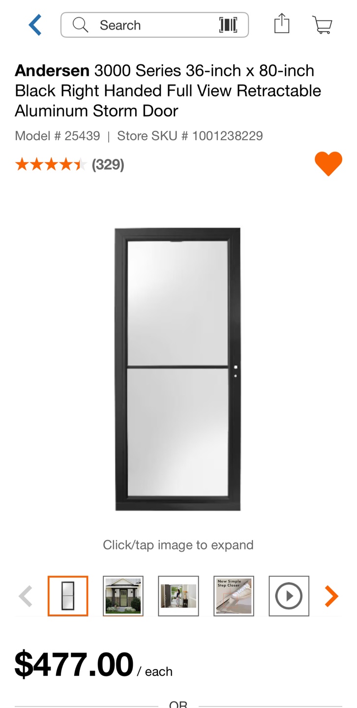 Andersen Storm Door with retractable screen - photo 4