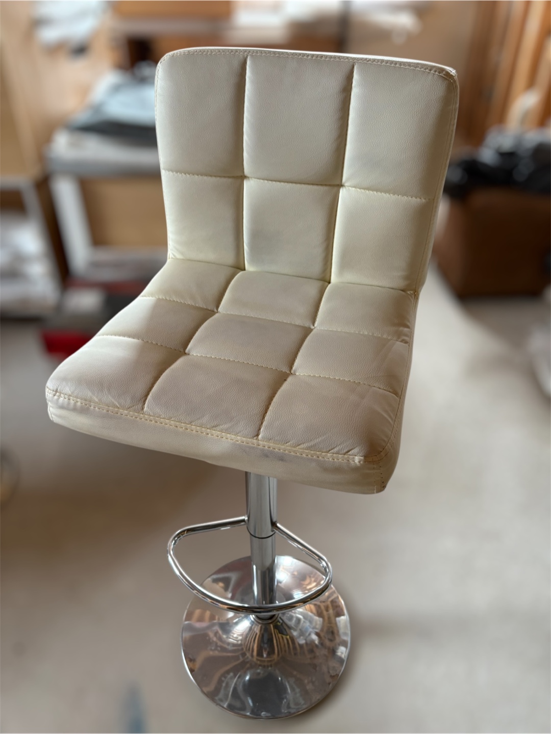 Cream Coloured Bar Stool - photo 2