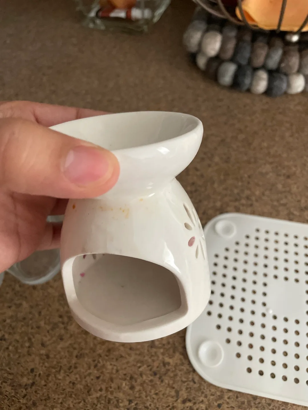 Glass cups, aroma diffuser and sink anti- clog image indicator(3)