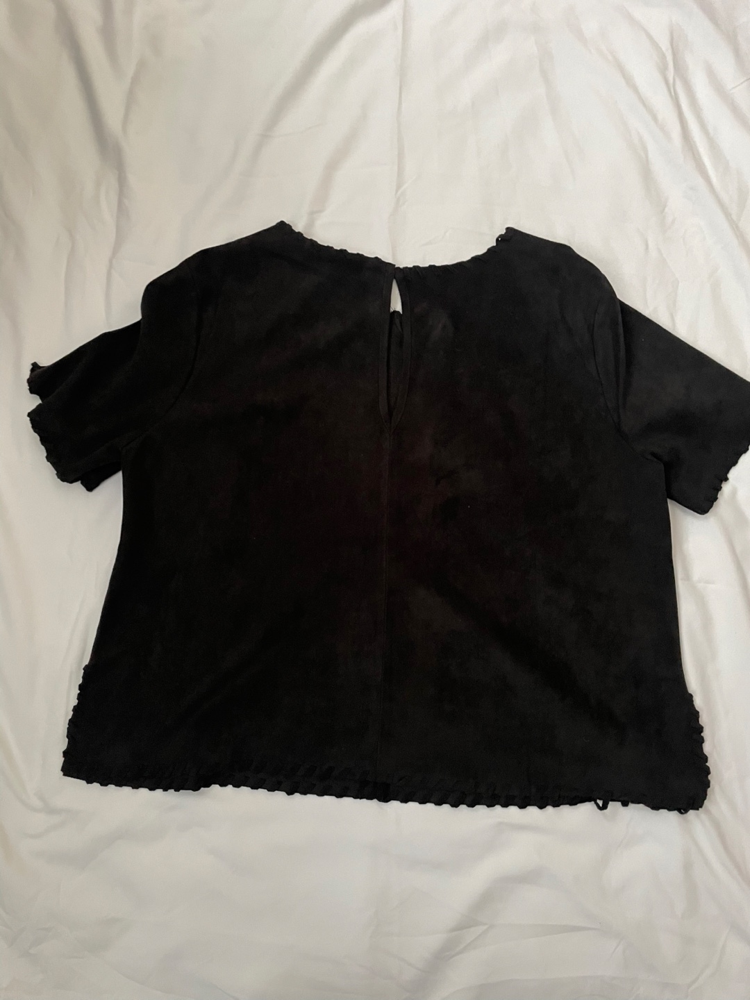 Black short-sleeve top - photo 3