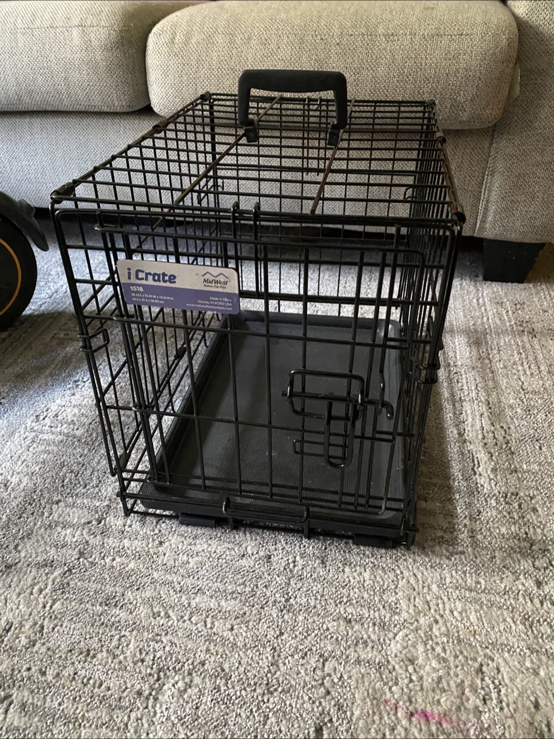 Black Wire Dog Crate