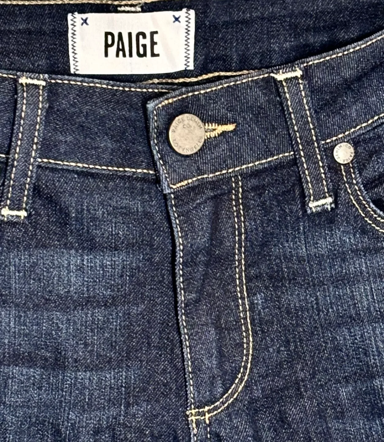 Paige Kylie Crop Womens Skinny Blue Jeans SZ 28 image indicator(2)
