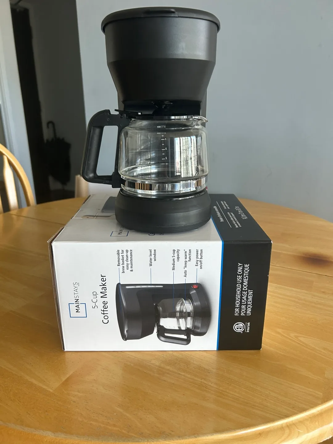 Mainstays 5-Cup Coffee Maker