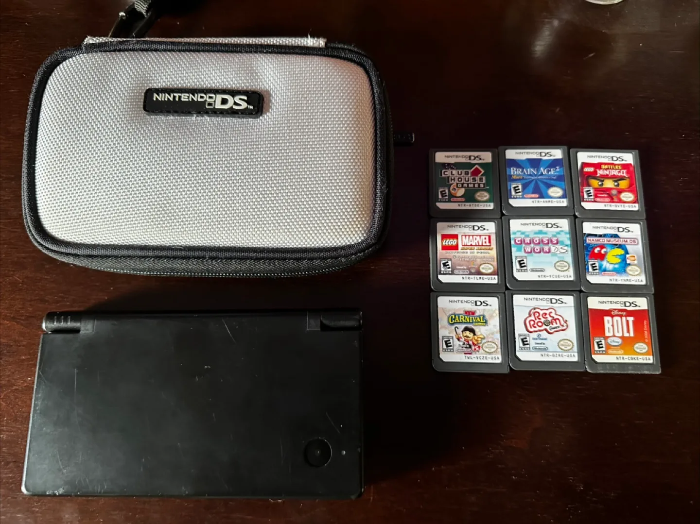 Nintendo DSi Console with Games and Case thumbnail