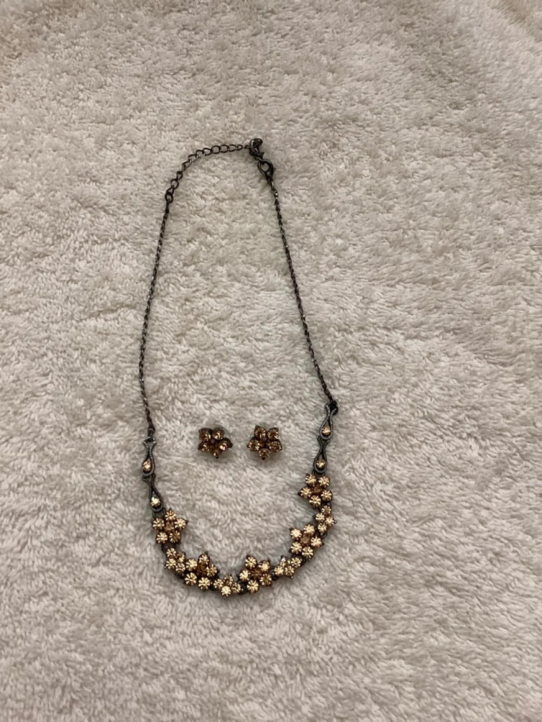 ANTIQUE LOOK NECKLACE/EARRINGS SET image indicator(2)