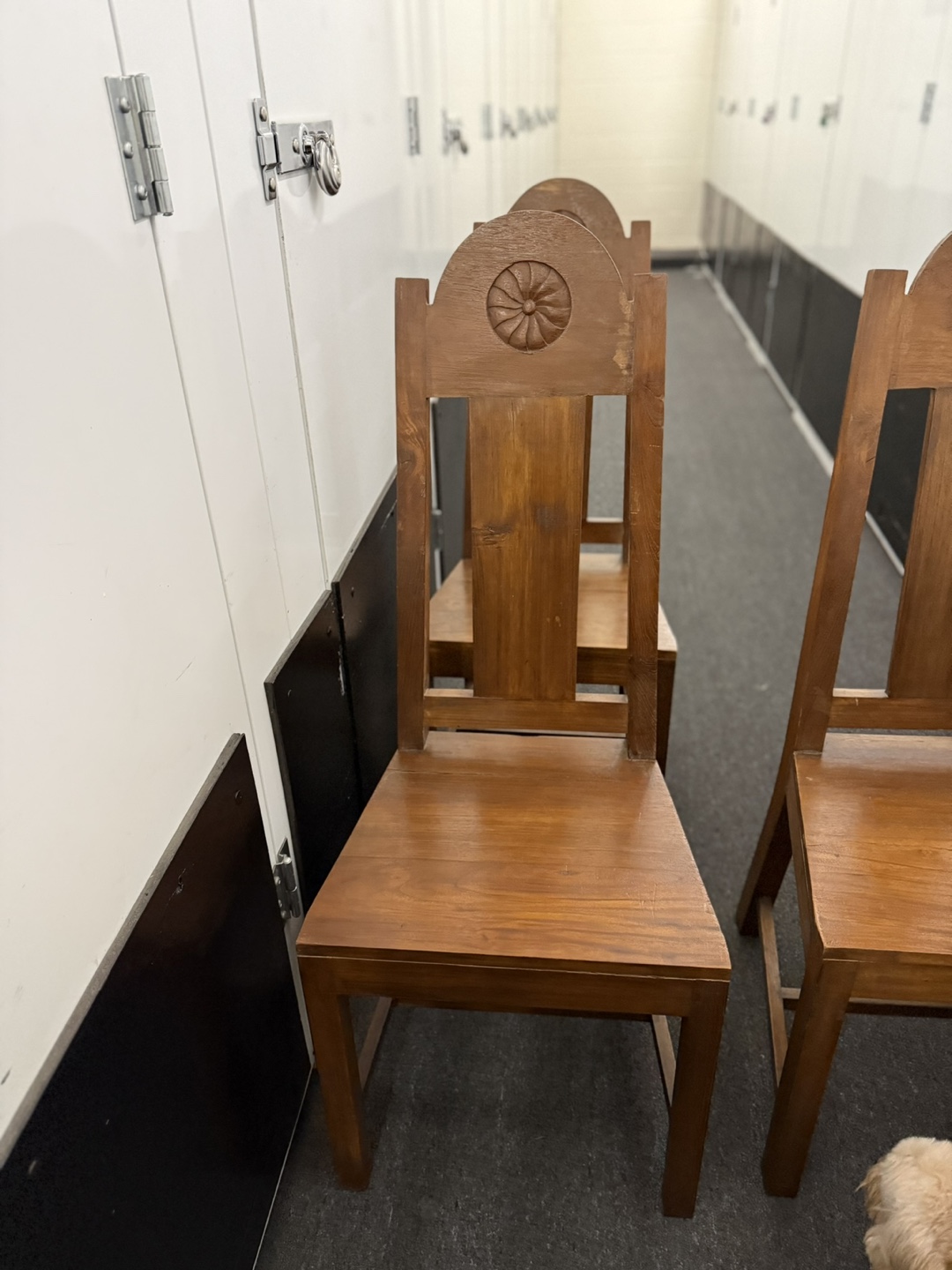 Wooden Dining Chairs x 8