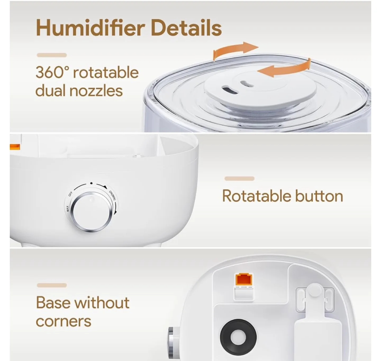 Alacris Ultrasonic Cool Mist Humidifier 4L 30 HR image indicator(5)