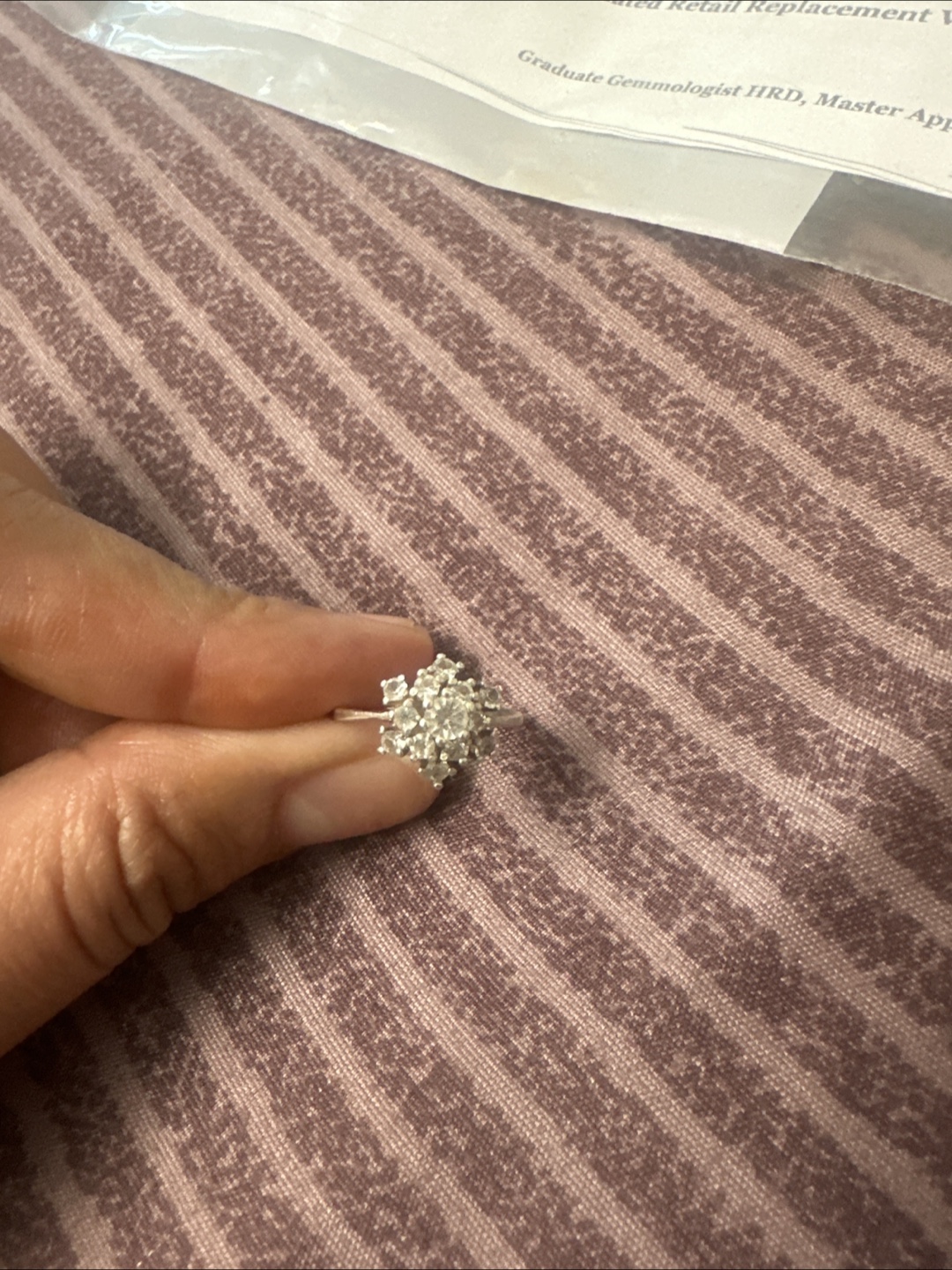 Silver Diamond Ring