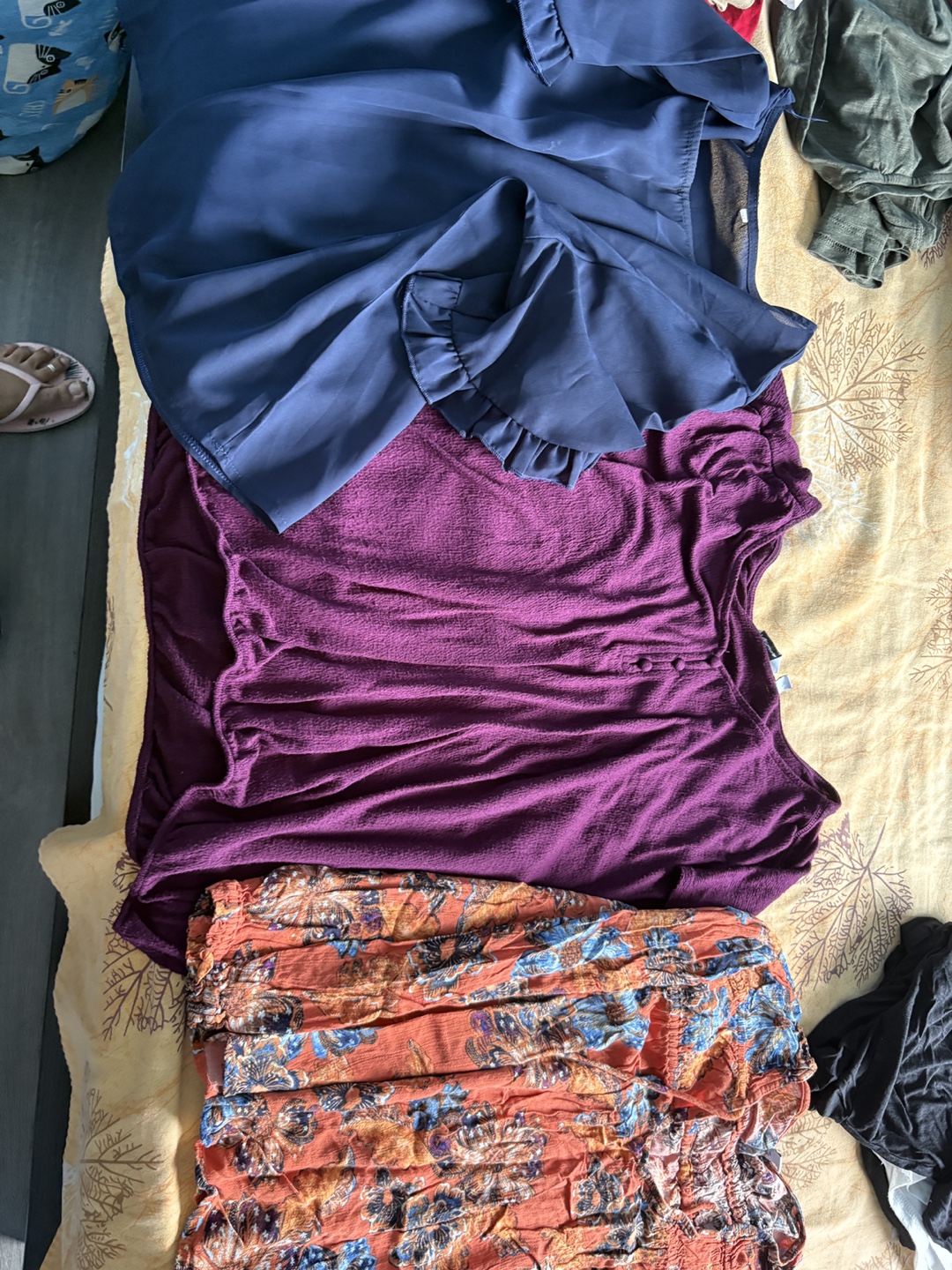 Variety of women's clothing