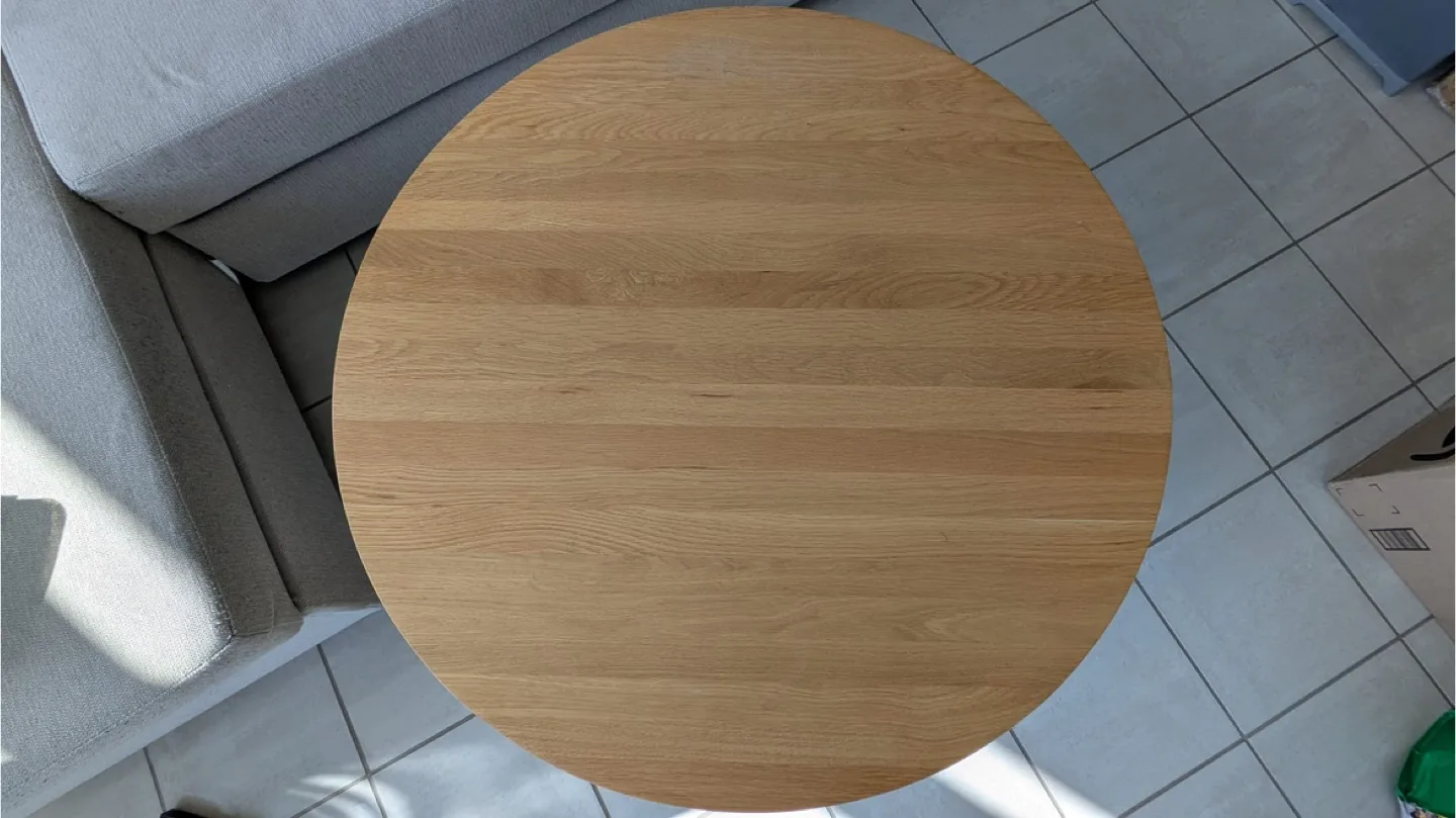 Round Wooden Coffee Table thumbnail