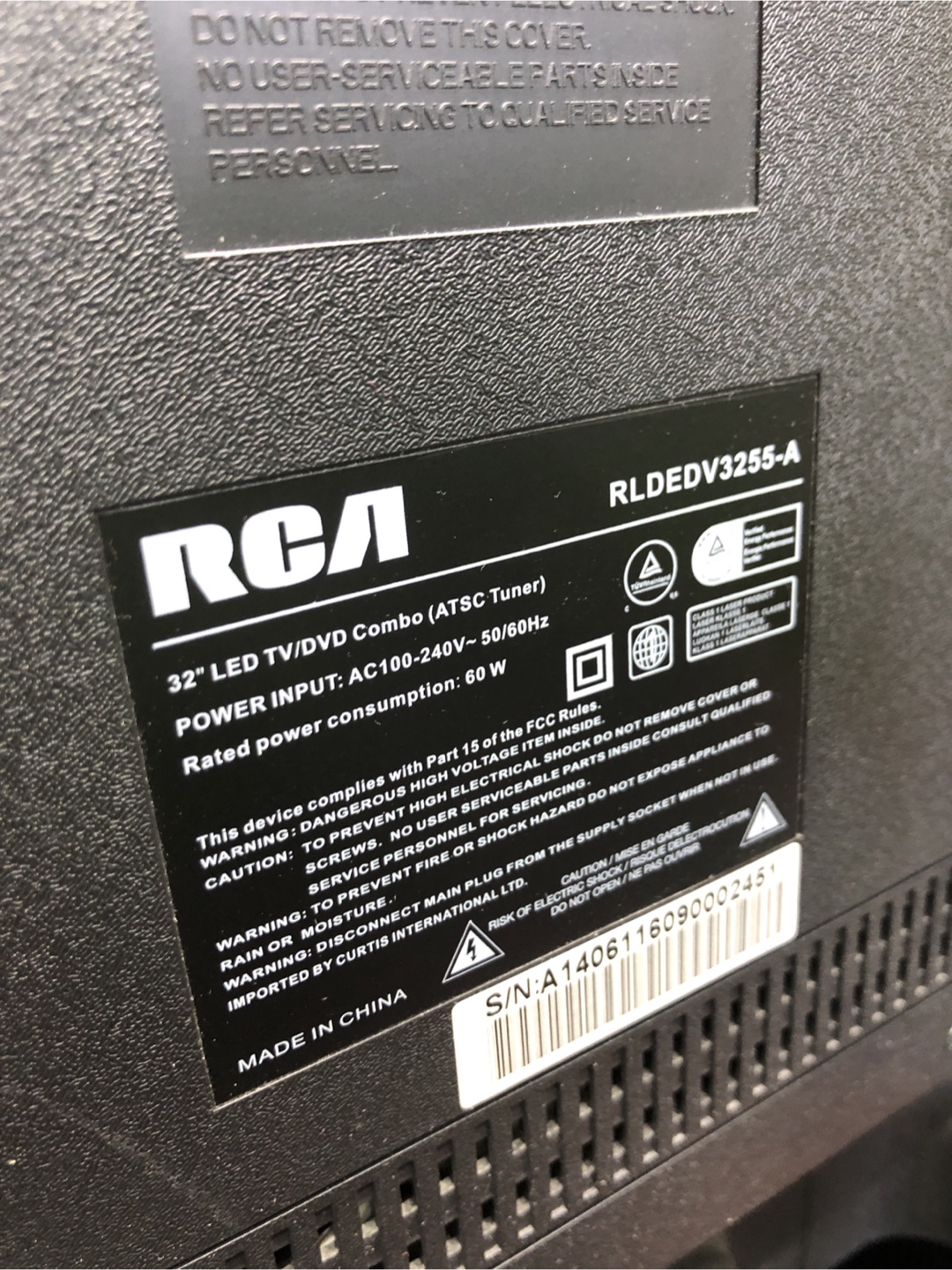 RCA 32" LED TV/DVD Combo with Remote - photo 3