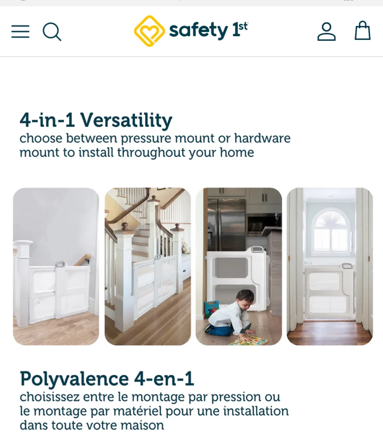 New Safety 1st Adjustable Stairway Gate image indicator(6)