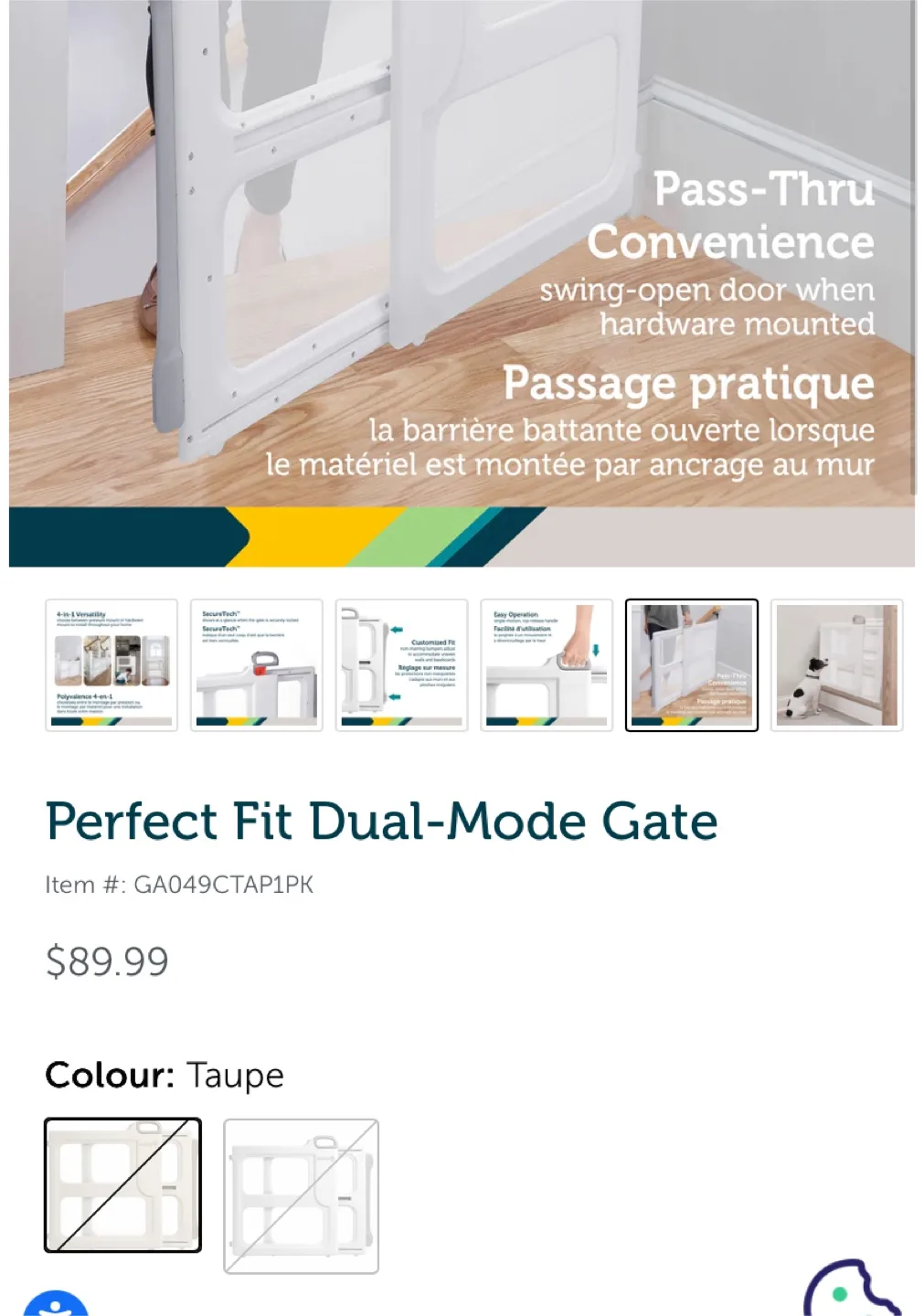 New Safety 1st Adjustable Stairway Gate image indicator(9)
