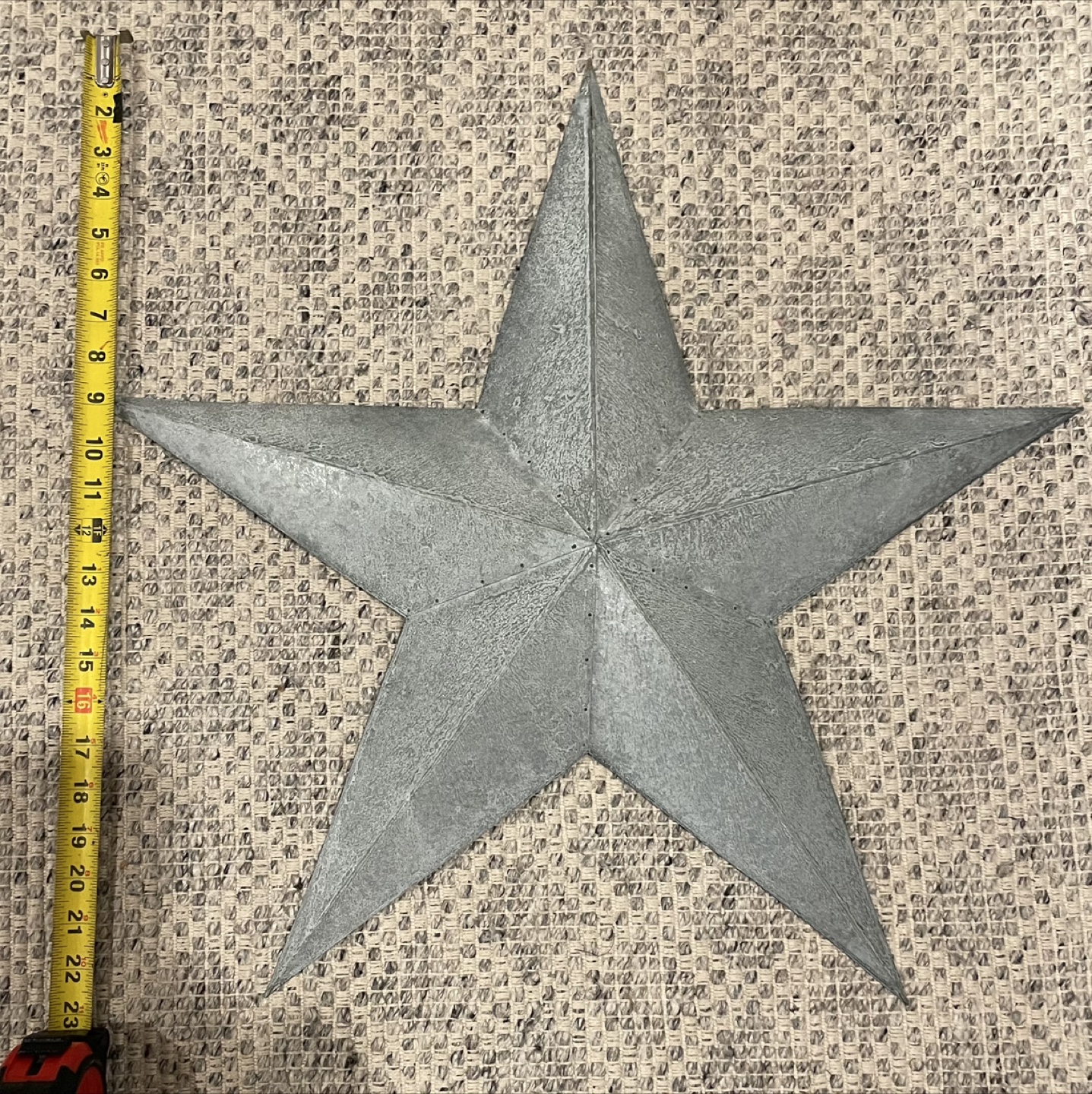 Rustic Metal Star Wall Decor - 23 Inches - photo 2