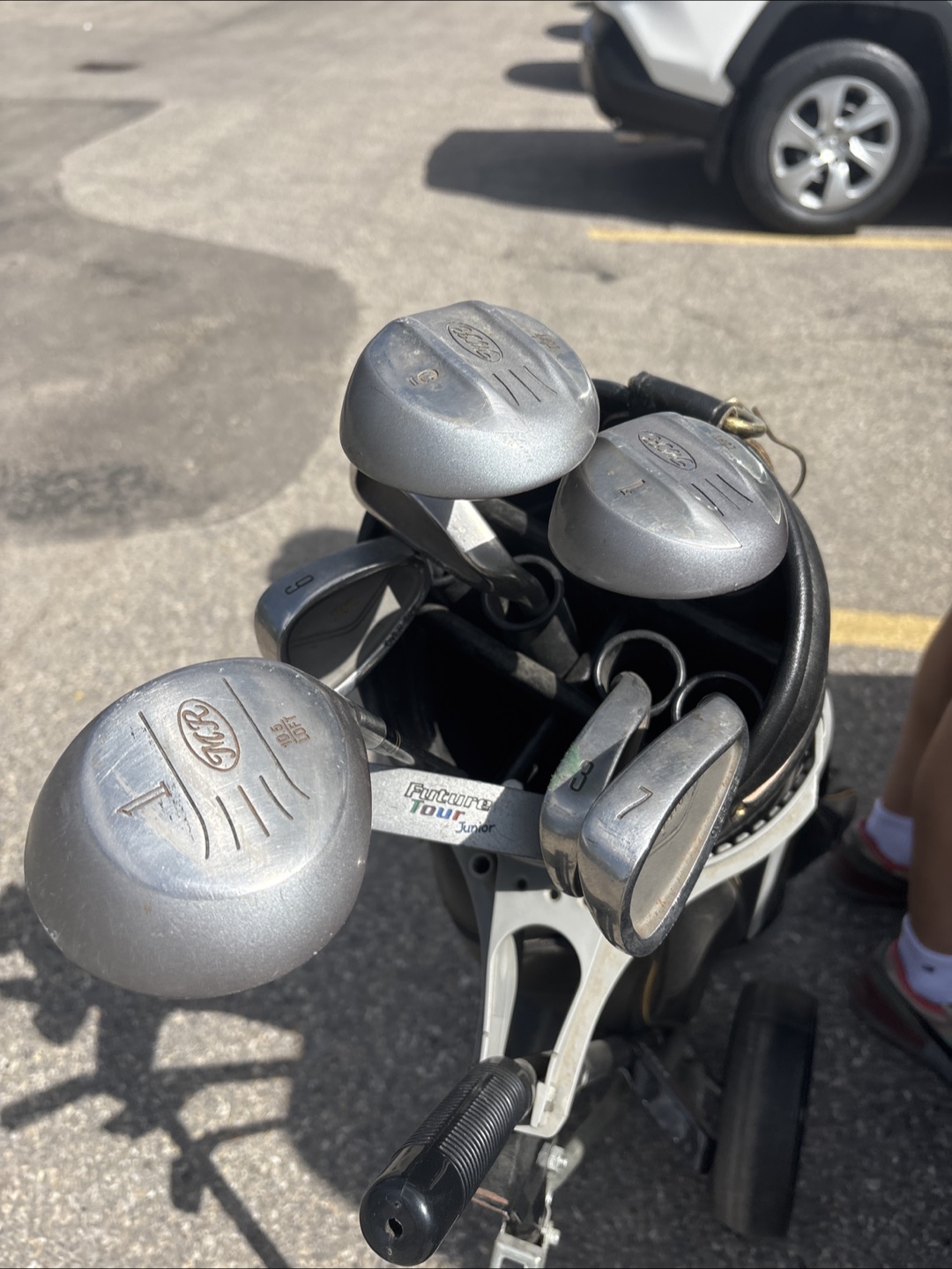 Complete Set of Golf Clubs with Bag and Cart for Junior - photo 2