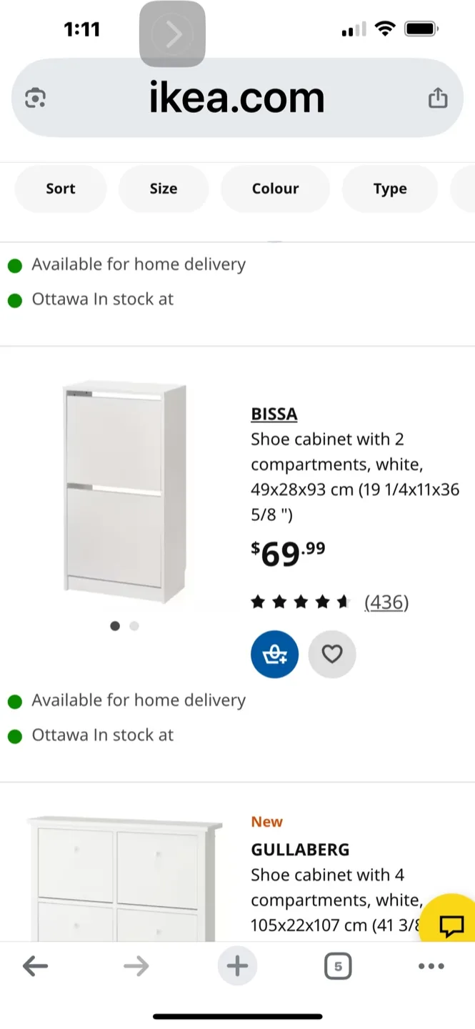 IKEA Bissa shoe cabinet thumbnail