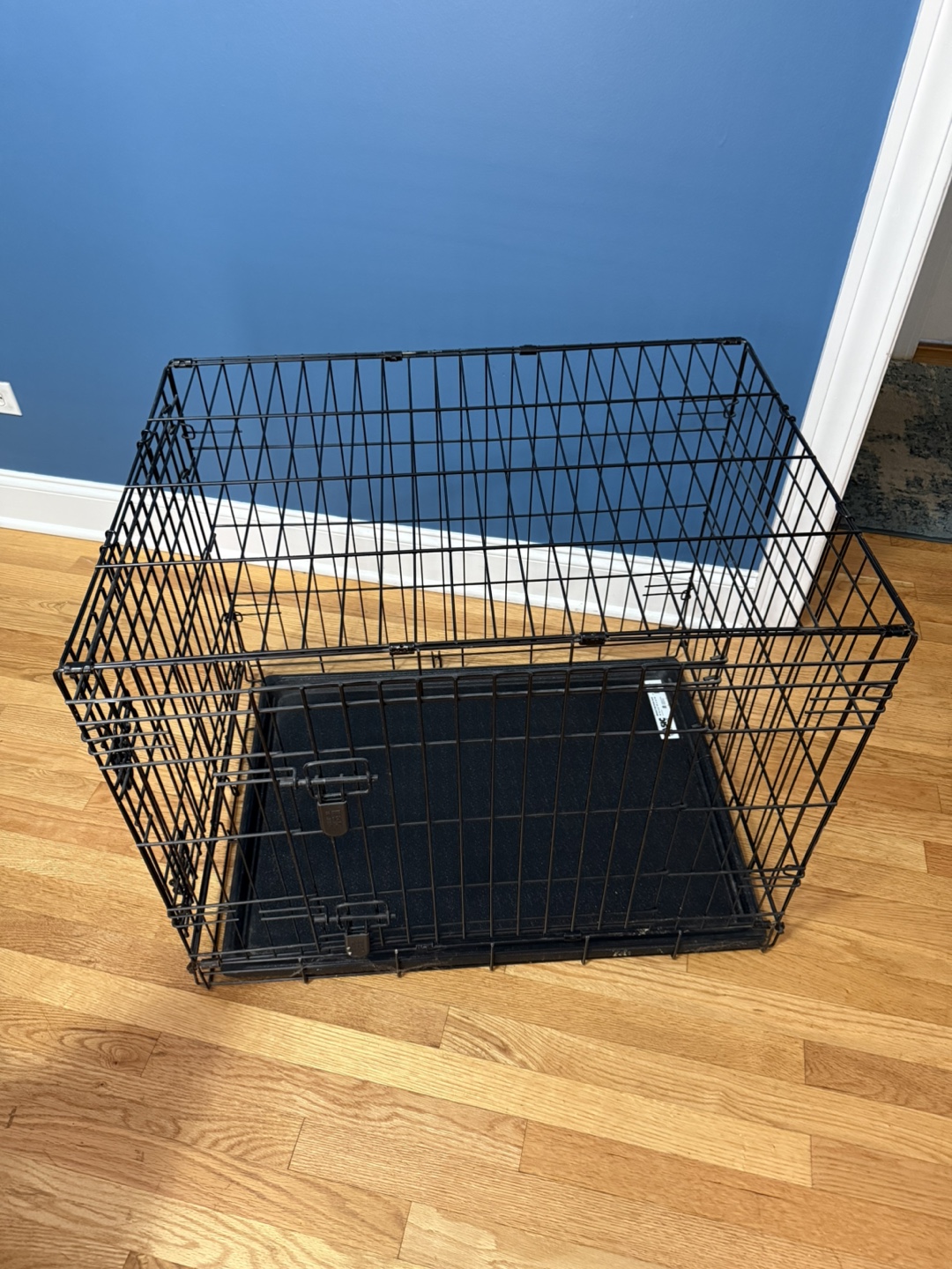 30”X22”X24” double door metal dog crate