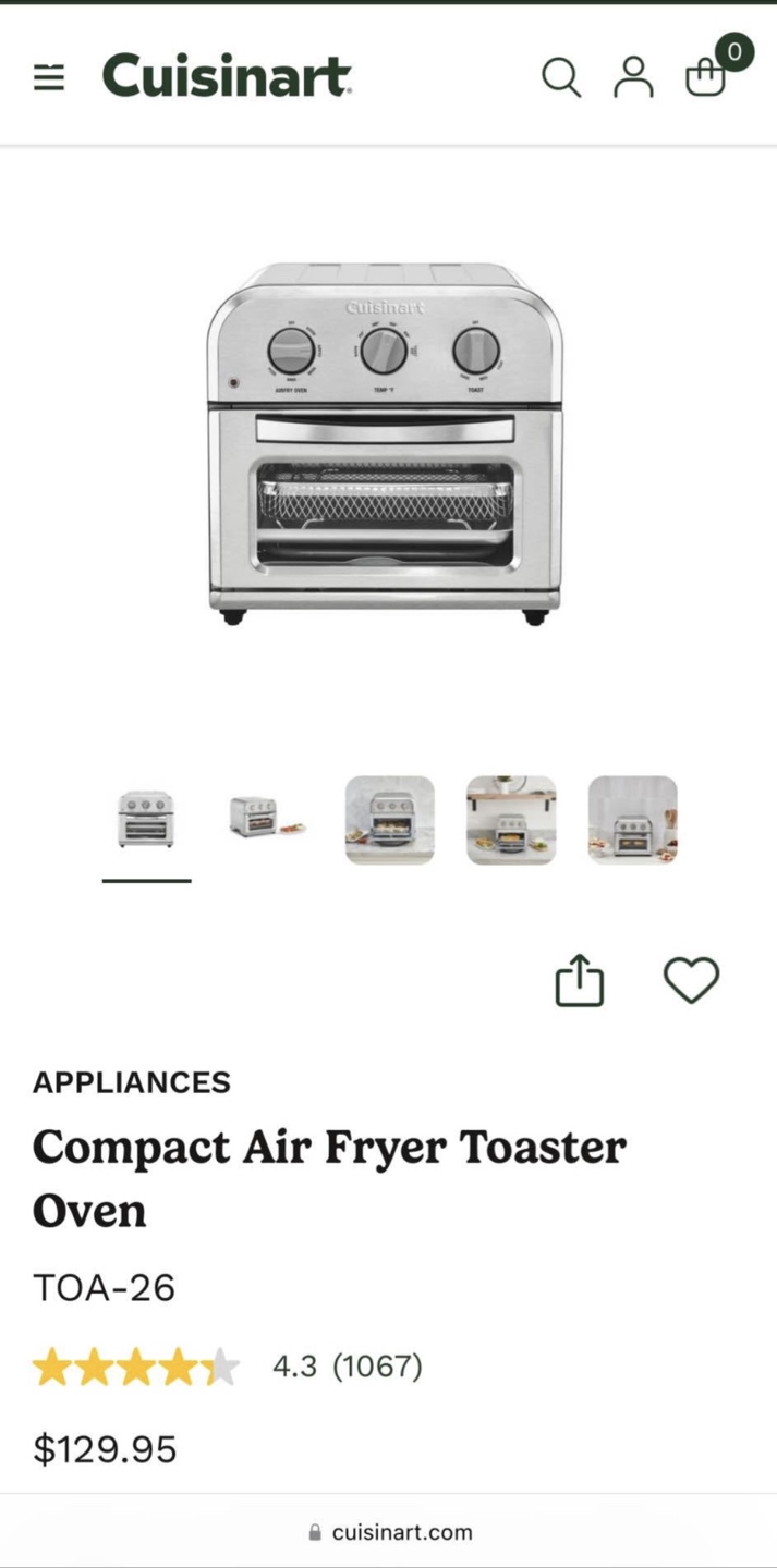 Cuisinart Compact Airfryer Toaster Oven