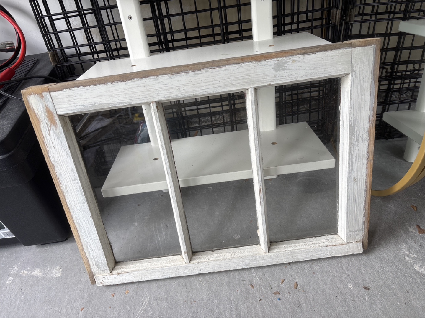 Rustic window frame