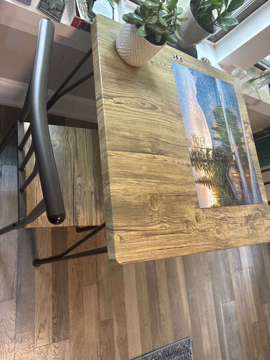 Wood Dining Table with 2 Chairs - photo 3