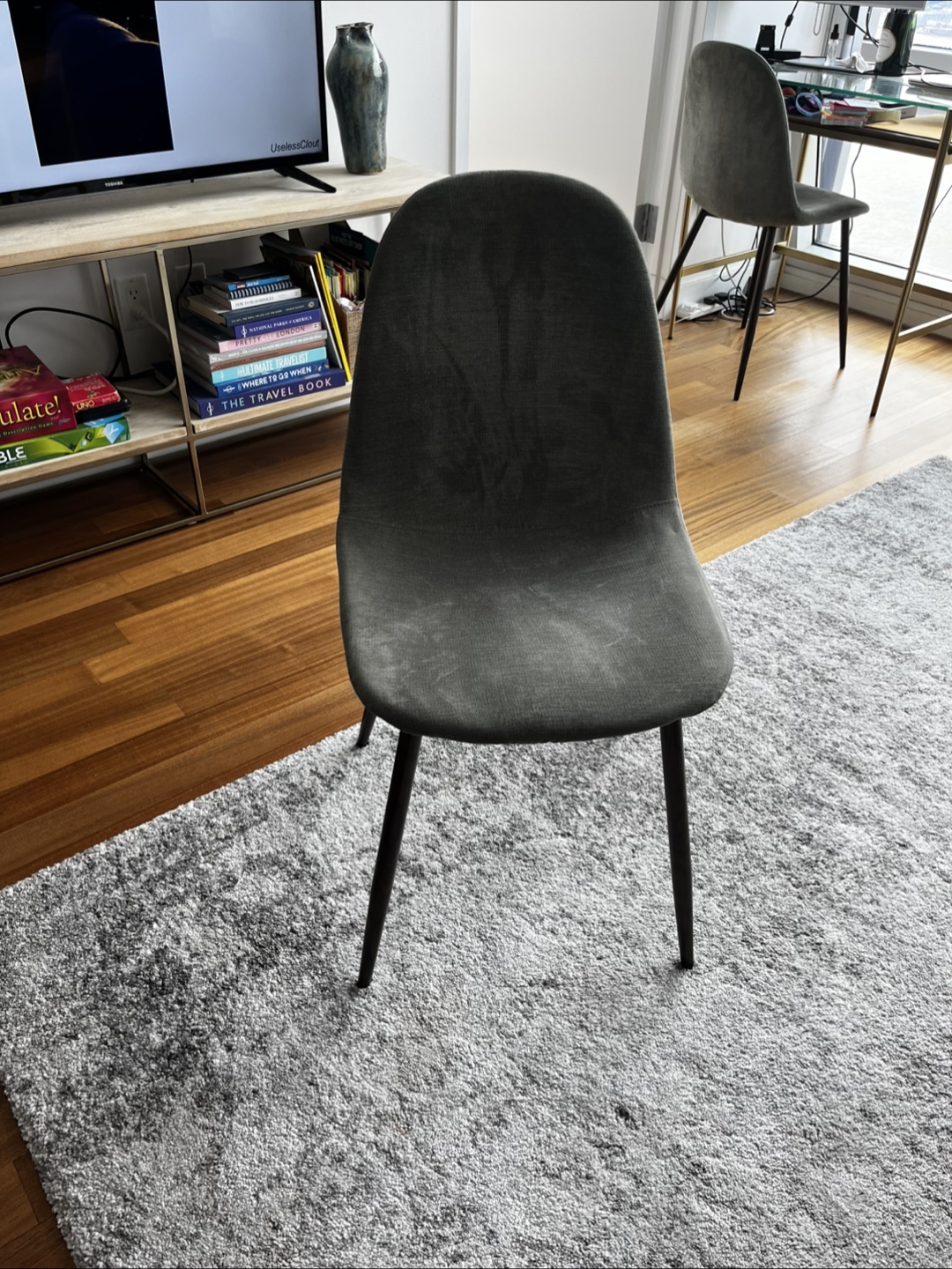 4 Gray Dining Chairs