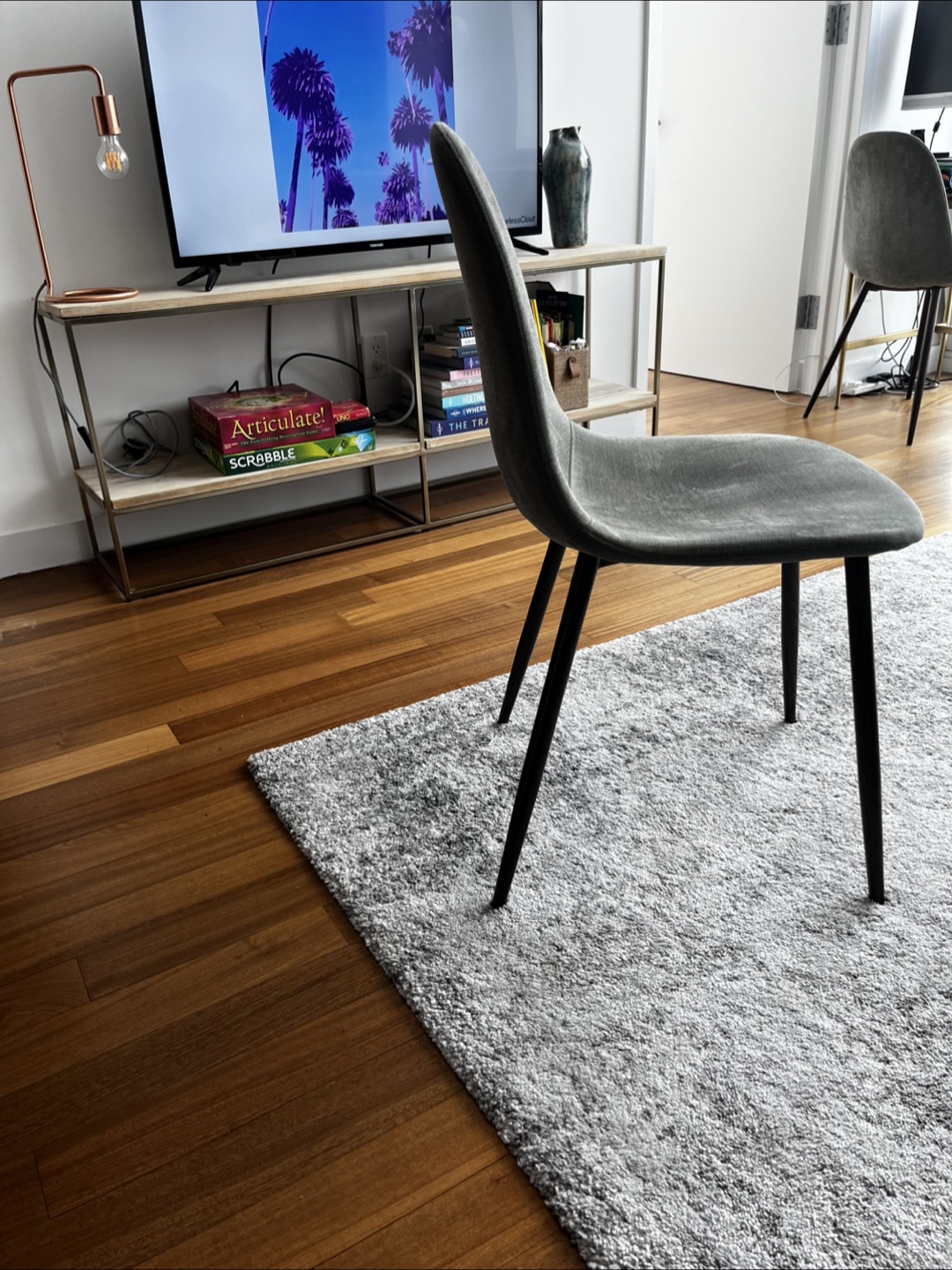 4 Gray Dining Chairs - photo 3