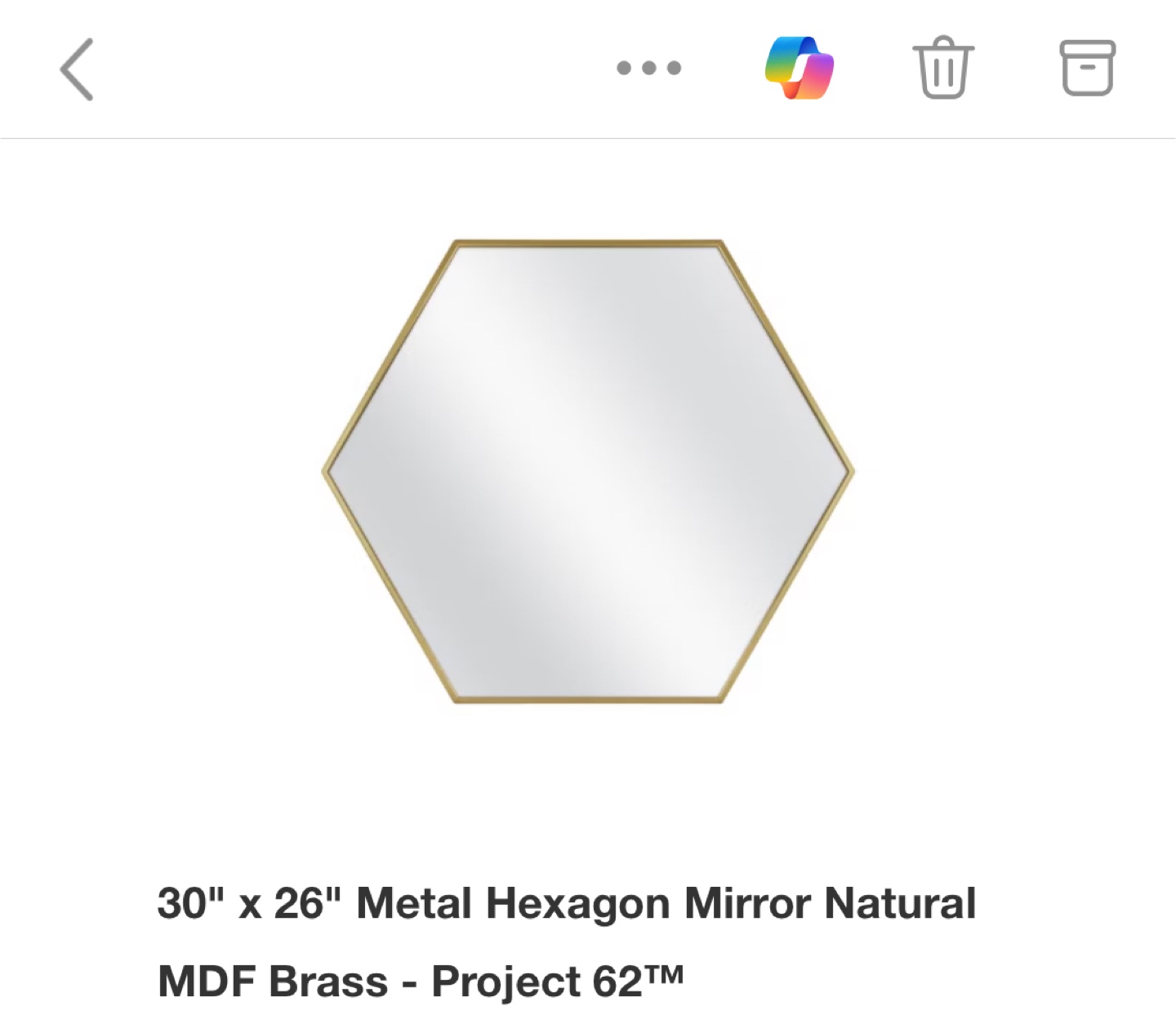 Hexagon Mirror - photo 2
