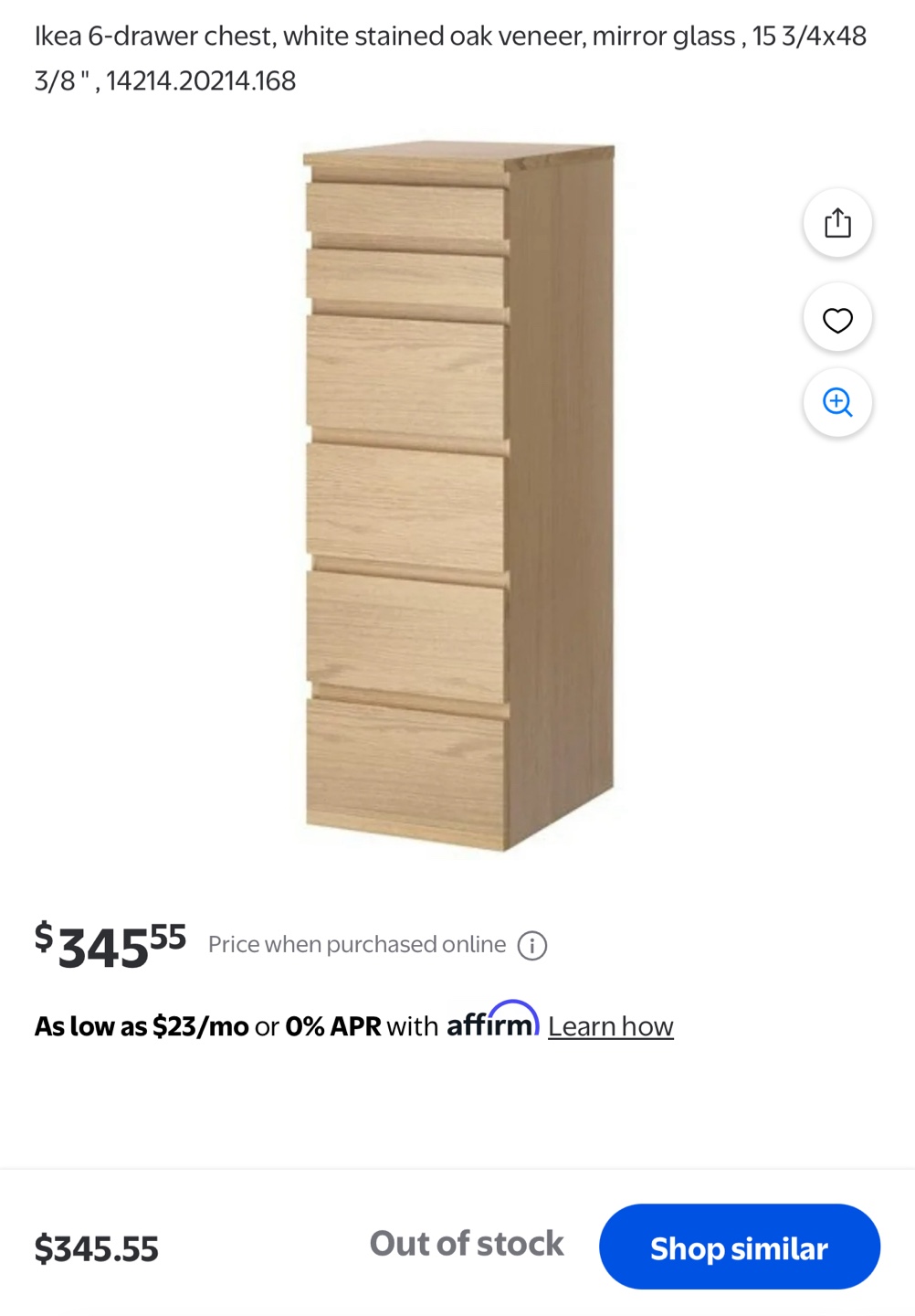 Ikea 6-Drawer Chest - photo 4
