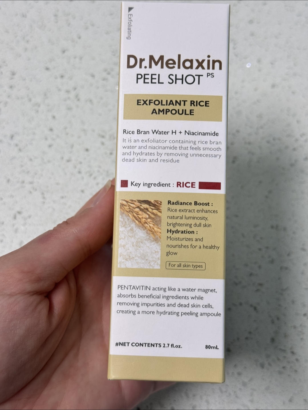 Dr.Melaxin Peel Shot Exfoliating White Rice Ampoule