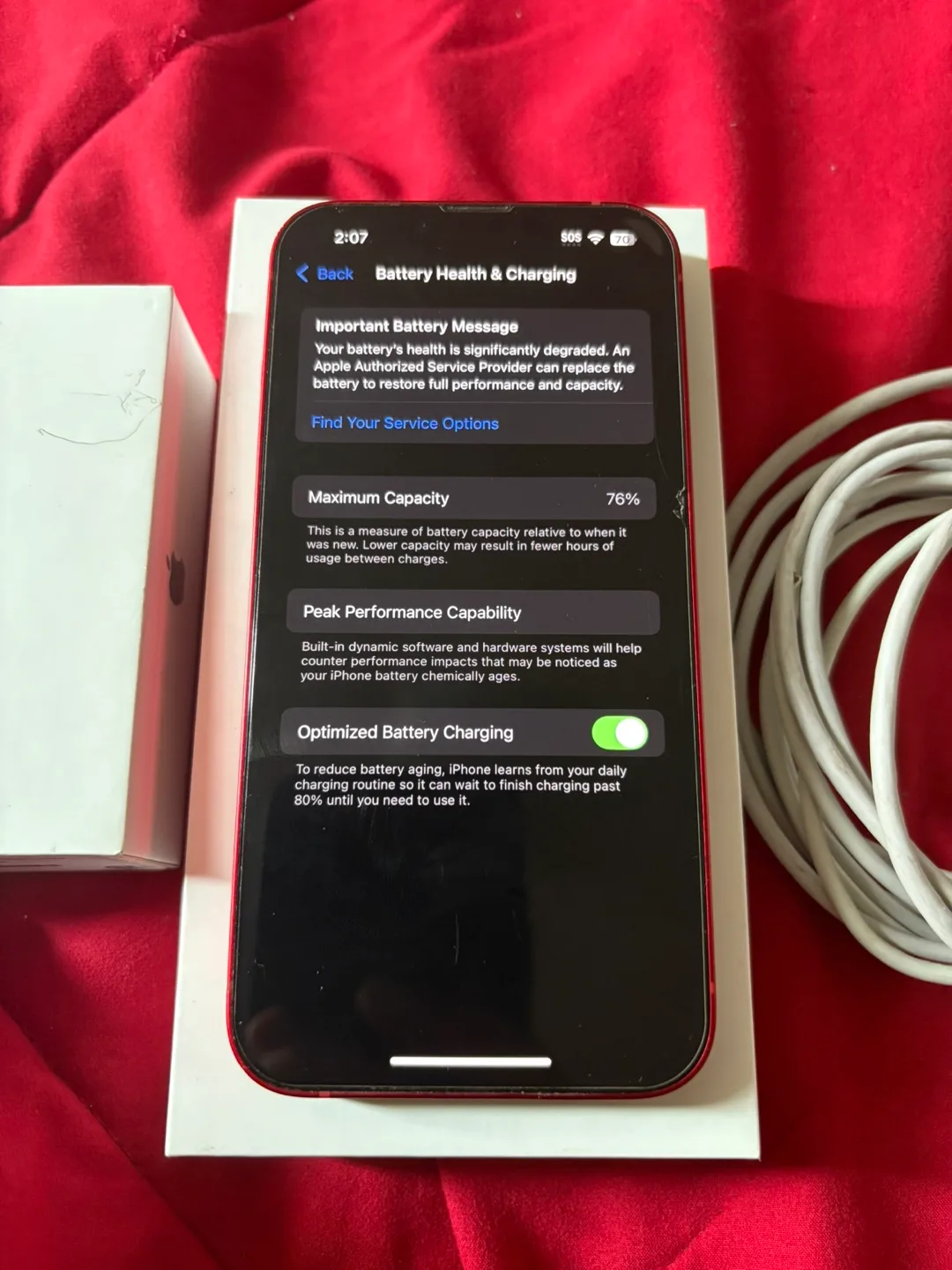 Apple iPhone 13 (Product) RED 128GB image indicator(2)