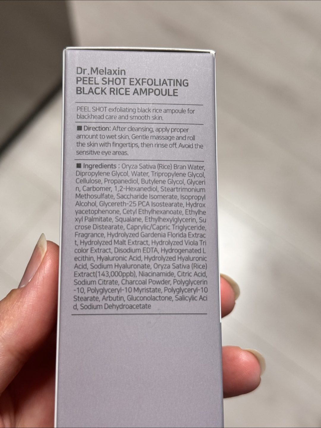 Dr.Melaxin Peel Shot Exfoliating Black Rice Ampoule - photo 3