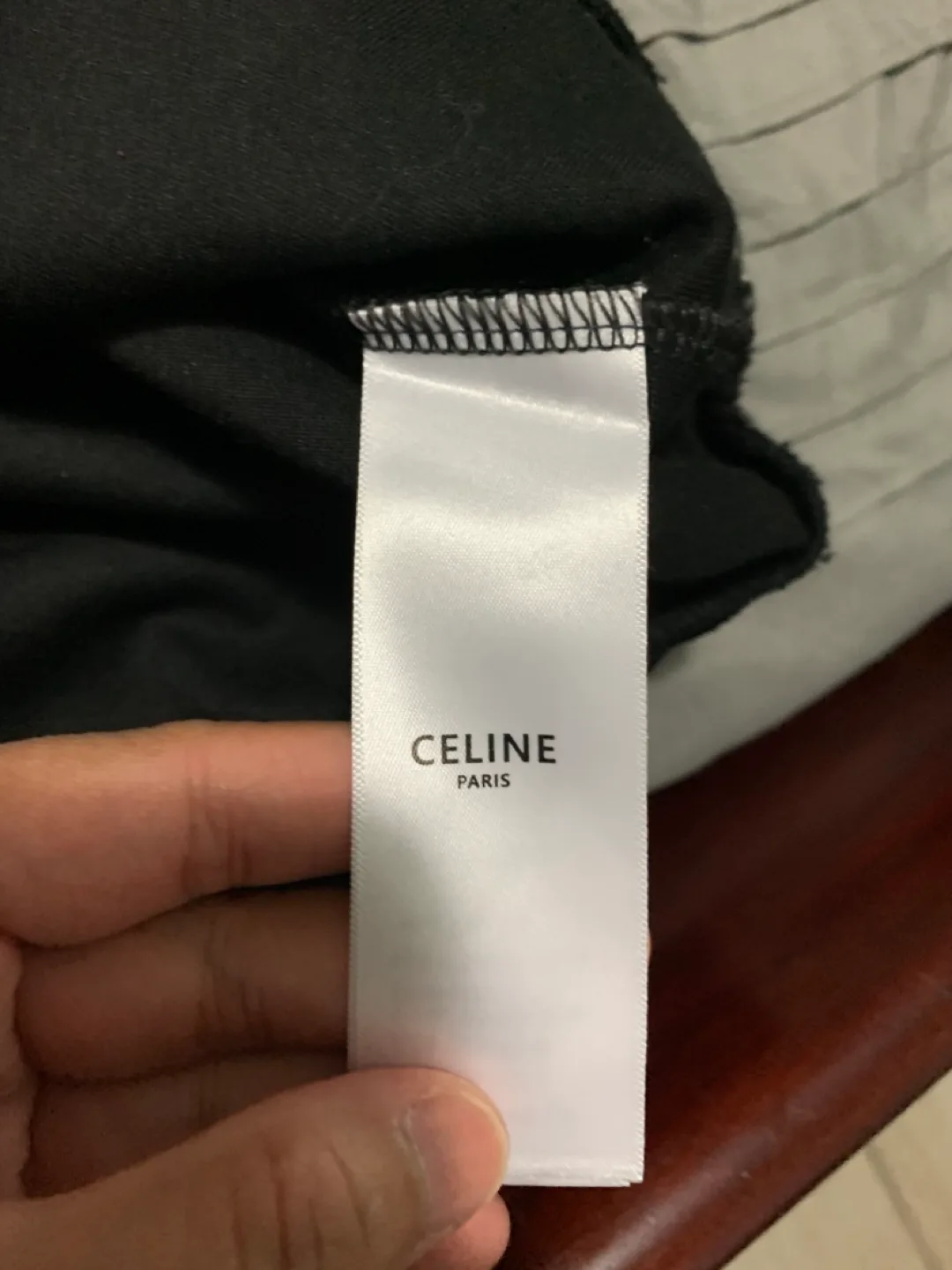 CELINE Paris Black Sweatshirt with embroidery sleeves image indicator(4)