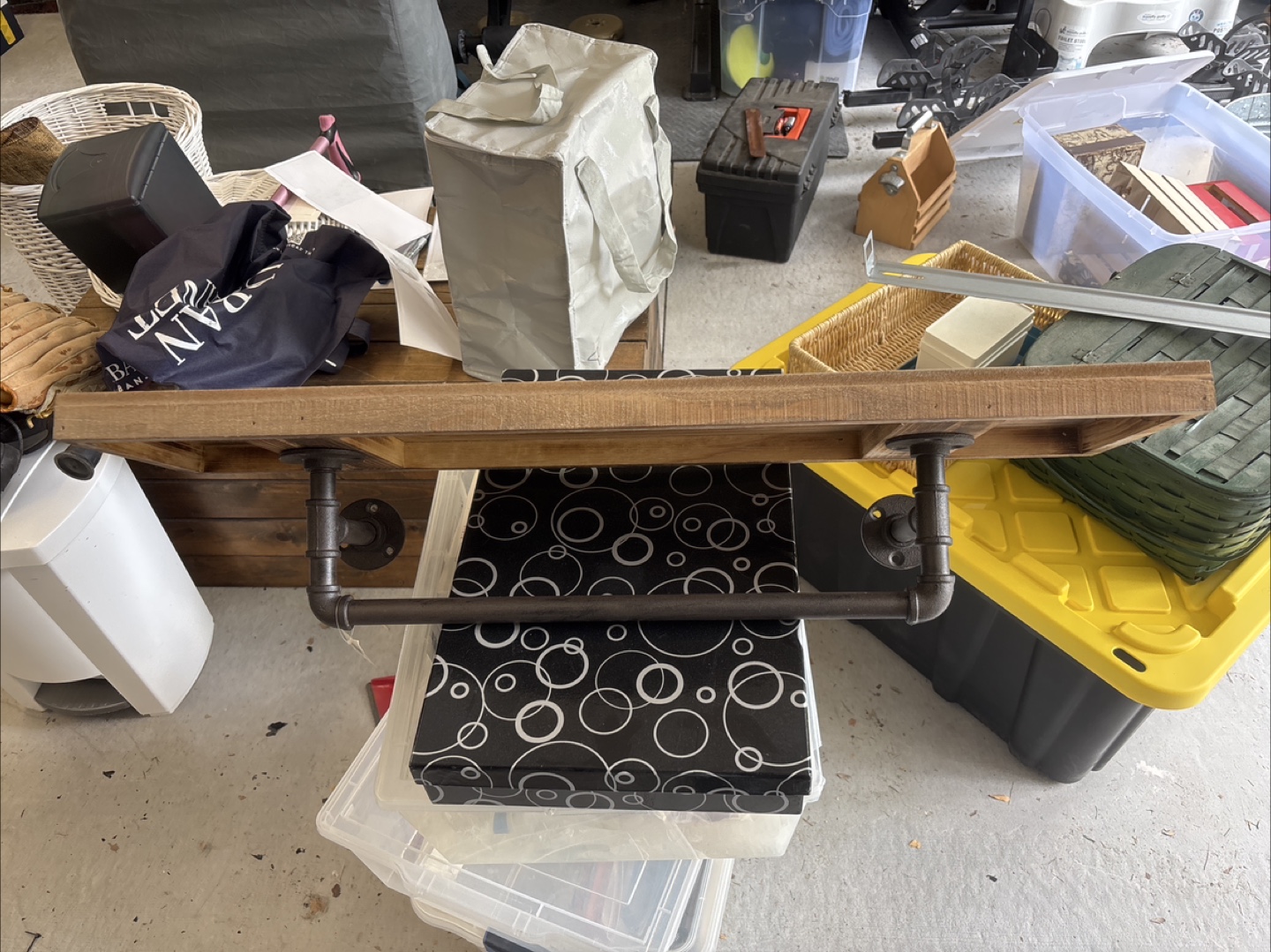 Rustic industrial wall shelf - photo 2