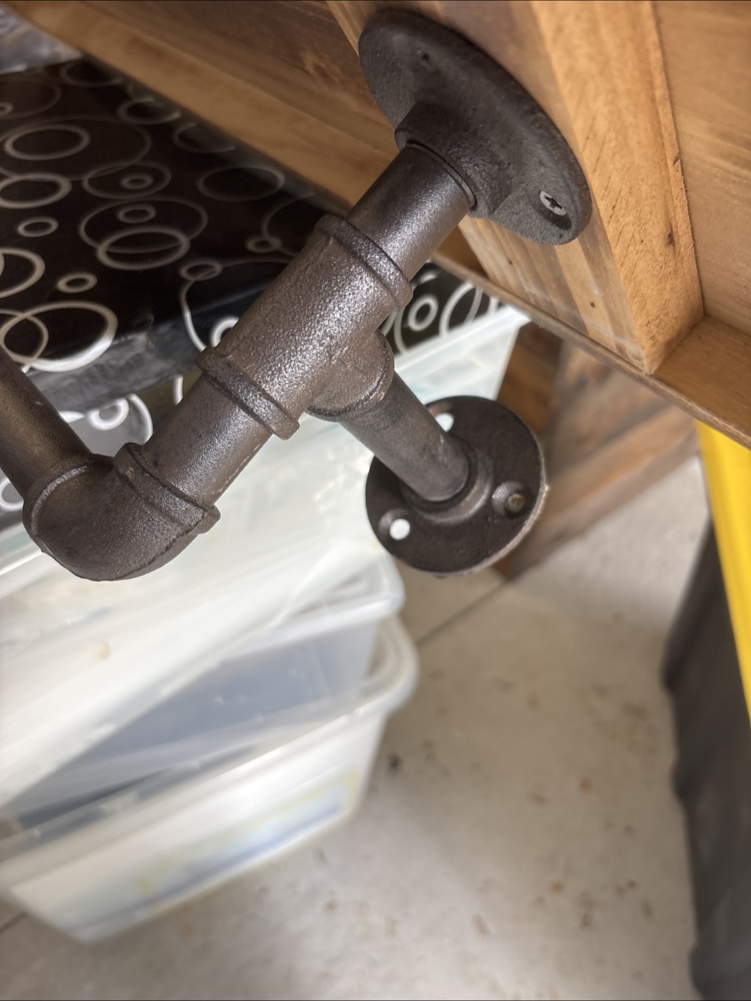 Rustic industrial wall shelf - photo 3