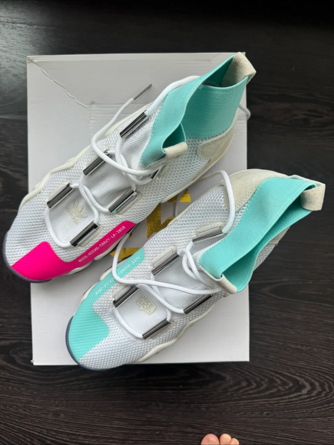 Adidas Crazy BYW 2.0 White Pink Sneakers image indicator(2)