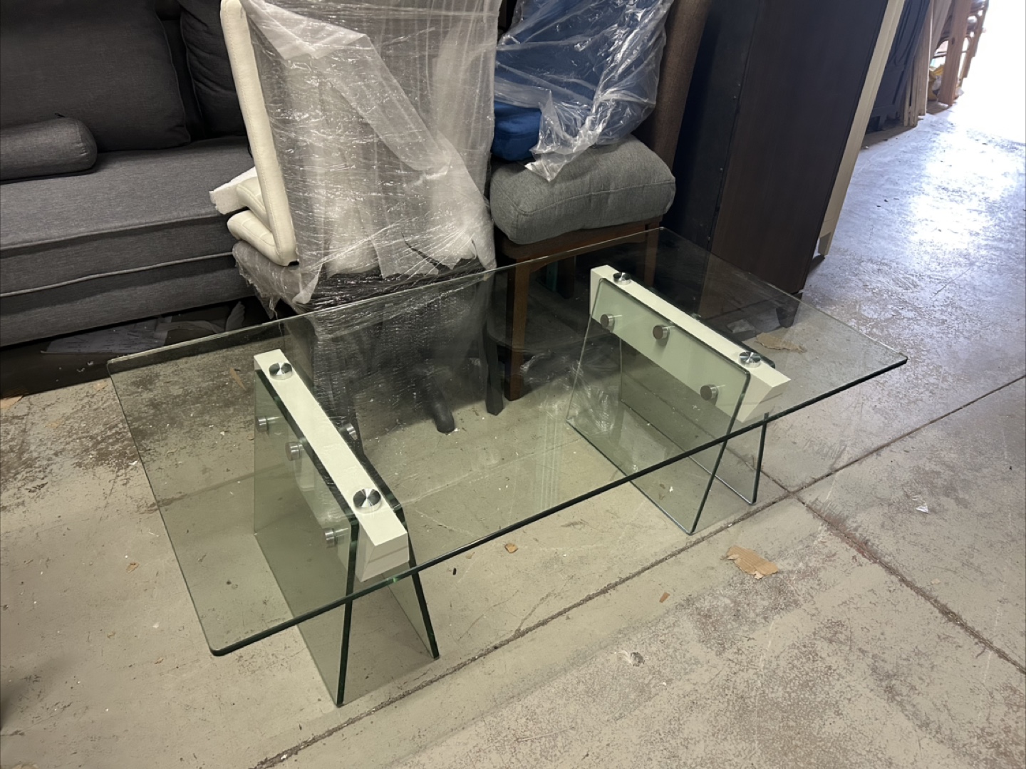 Closing sale-Glass Coffee Table